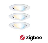 Faretto LED da incasso Paulmann Nova Coin Smart bianco CCT, set da 3, 8,4 cm Paulmann