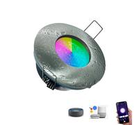 Faretto Led da incasso per bagno box doccia lampada RGBW 5.1W GU10 cromoterapia [EEK: Conforme]