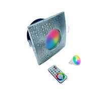 Faretto Led da incasso per bagno box doccia lampada RGBW GU10 cromoterapia IP54 [EEK: Conforme]
