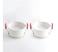 Faretto LED da Incasso per Interni da 15 W, 2 Pezzi, Moderno apparecchio di Illuminazione da Incasso a soffitto, faretti direzionali in Alluminio, lampade Aent per Soggiorno, corridoio, Galleria