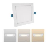 Faretto Led da Incasso Quadrato luce Bianca,(3,6,12,18,24W)-(luce calda, naturale, fredda), diametro foro da 75 a 285 mm ideale per soffitto, segnapassi, scale (3000K-4000K-6500K, 6 watt)