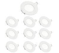 Faretto LED da incasso rotondo JANDEI 3W 3000K bianco, design extra piatto, 8,2 cm