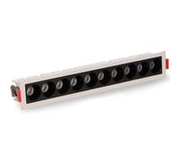 Faretto Led da incasso Vienna 20W Rettangolare Cornice bianca Apertura 36 gradi Bianco neutro 4000K M LEDME