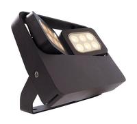 Faretto LED Esterno 12W Doppio Diffusore Orientabile Faro con Staffa IP65
