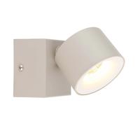 Faretto LED Globo Rae 72x95 mm sabbia satinato