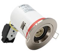 Faretto LED GU10 Ignifugo Con Coperchio In Nichel Satinato, IP20 - 778128