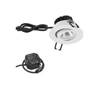FARETTO LED IKM LICHTTECHNIK PC650N60102 - 10W, 3000K, 8.3x4.85x4.85 cm, 620lm, IP65, Dimmabile, Orientabile