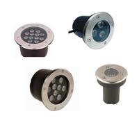 FARETTO LED INCASSO ESTERNO CALPESTABILE 1W 3W 7W 9W 12W PUNTOLUCE CALDA FREDDA