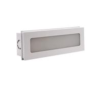 Faretto LED Incasso Segnapasso Rettangolare 6W Luce Regolabile IP65 Illuminazione da Esterno Interno Design Moderno (Liscio, Bianco)