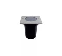V-TAC VT-1127 Lampada segnapasso quadrata ad incasso portalampada interrata segnapassi calpestabile colore nero e acciaio GU10 IP67 - SKU 10375