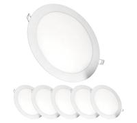 Faretto LED JANDEI JND-7802P02 18W 3000K 222mm Extrapiatto Alluminio IP20 CE ROHS