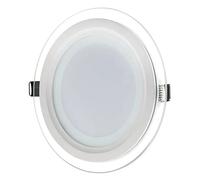 FARETTO LED PANNELLO 9 12 18 25 WATT INCASSO A MOLLA TONDO QUADRATO VETRO MAXI [EEK: A+]