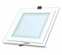 FARETTO LED PANNELLO CORNICE VETRO INCASSO MOLLA 6W 12W 18W 22W 28W TONDO QUADRO
