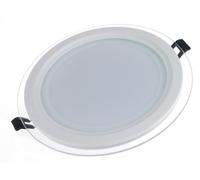 FARETTO LED PANNELLO CORNICE VETRO INCASSO MOLLA 6W 12W 18W 22W 28W TONDO QUADRO