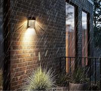 Faretto led pannello solare sensore crepuscolare applique luce calda 3 w [EEK: A+++]