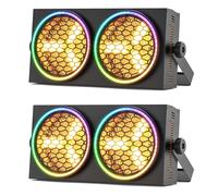 Faretto LED PAR per Palco,230W COB+RGB a Doppia Sorgente Luminosa per Party,con 30 Effetti Luce,Controllo Automatico/Vocale/DMX/Strobe,Ideale per DJ,Discoteche e Concerti