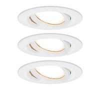 Faretto LED Paulmann Nova Plus Coin, set da 3, rotondo, bianco, 2.700 K, IP65 Paulmann