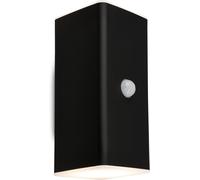 Applique Esterno Moderno Kona Plastica Nero Opaco Led Integrato 3,5W 3000K