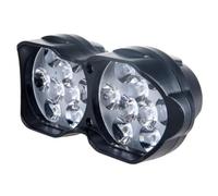 Faretto LED per Moto 12v 30w 3000lm Luce Ausiliaria Nera | ABS e PC, Ip67 e 6500k, per Utv e Bici Elettrica, Visibilità Notturna Migliorata