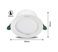 Faretto LED Philips Diamond Cut Ø9,5 cm 360 lm/2 W 840 Philips