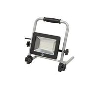 Faretto Led Portatile da Cantiere Brennenstuhl, Faro da Lavoro con Robusto Telaio Pieghevole in Alluminio, IP65 per Uso Esterno, Faretto Cantiere, Officina e Garage - Cavo 1,5m, 49,9W, 4500lm