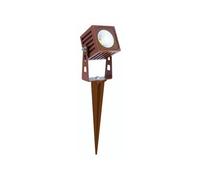 Faretto LED quadrato ZAS Beneito 7W IP65 colore corten