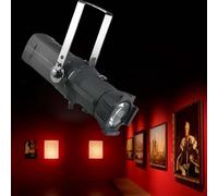 Faretto LED RGBW DM×512, luce di imaging con zoom ottico con 4 motivi geometrici, lampada multiangolo 19°-50°, connessione XLR per palla a specchio da discoteca, club, palcoscenici, illuminazione te