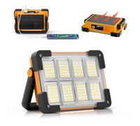 Faretto LED Ricaricabile Solare,30W Faro LED Ricaricabile 4 Modalità Di Illumina