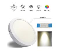 FARETTO LED ROTONDO DA INCASSO DIAMETRO FORO 75-285mm 3/6/12/18/24Watt