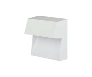 FARETTO LED SEGNAPASSO A PLAFONE DA ESTERNO QUADRATO VTAC BIANCO 3000K