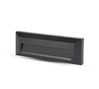 Faretto LED Segnapasso Rettangolare Nero 3W, da Esterno