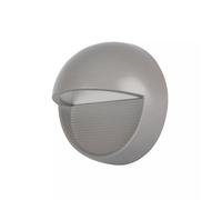 FARETTO LED SEGNAPASSO ROTONDO DA 3W A PLAFONE DA ESTERNO VTAC GRIGIO 4000K