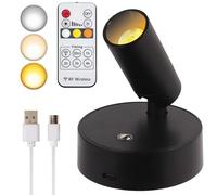 Faretto LED Senza Fili, Pavimento Ricaricabile Illuminazione Interna, Luce Fotografica Alimentata a Batteria con Timer Remoto e Luci di Accento Dimmerabile Sulla luce Della parete per le Piante Imma