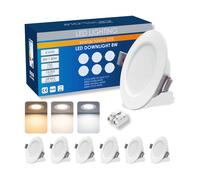 FARETTO LED SIGMALED LIGHTING LED Spot IP44 8W CCT 3000/4000/6000K Selezionabile 720lm Pack 6pz