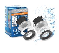 FARETTO LED SIGMALED LIGHTING LED Spot IP54 3W Luce Calda 3000K 300lm Pack 2 pezzi