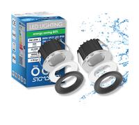 FARETTO LED SIGMALED LIGHTING LED Spot IP54 3W Luce Naturale 4000K 300lm Pack 2 pezzi