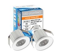 FARETTO LED SIGMALED LIGHTING Pack 2 Spot Led 220V 3W luce calda 3000K tondo