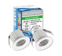 FARETTO LED SIGMALED LIGHTING Pack 2 Spot Led 220V 3W luce naturale 4000K tondo