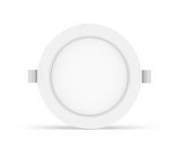Faretto Led slim da incasso 12W Rotondo Cornice bianca Apertura 100 gradi Bianco neutro 4500K Aigostar