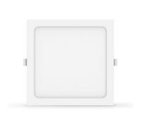 Faretto Led slim da incasso 20W Quadrato Cornice bianca Apertura 100 gradi Bianco caldo 3000K Aigostar