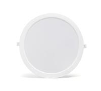 Faretto Led slim da incasso 24W Rotondo Cornice bianca Apertura 100 gradi Bianco neutro 4000K Aigostar