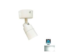 FARETTO LED SOFFITTO ORIENTABILE 5W LUCE FREDDO MODERNO BIANCO APPLIQUE SPOT LED