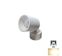 FARETTO LED SOFFITTO ORIENTABILE 7W LUCE CALDA MODERNO BIANCO APPLIQUE SPOT LED