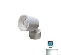 FARETTO LED SOFFITTO ORIENTABILE W LUCE FREDDA MODERNO BIANCO APPLIQUE SPOT LED