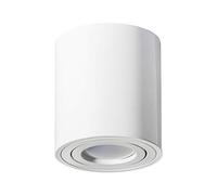Faretto LED sporgente, plafoniera LED sporgente da soffitto in alluminio bianco rotondo Ø79 mm x 84 mm OH1007 (bianco)