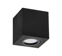 Faretto LED sporgente, plafoniera LED sporgente da soffitto in alluminio nero quadrato 80 mm x 84 mm CUBO (NERO CUBO)