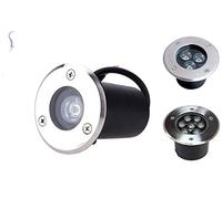 Faretto led tondo segnapassi calpestabile 1watt da esterno luce bianca