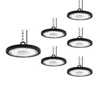 Faretto LED UFO 300W, 30000LM LED UFO Lampada, Illuminazione da Magazzino a LED Impermeabile IP65 6000-6500K con Bianco Freddo per Garage, Officina, Fabbrica, Corridoio(6pcs,300W)