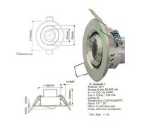 FARETTO LUCE CALDA A LED MINI 1 W SPOT ORIENTABILE ALETTE SEGNAPASSO CON DRIVER