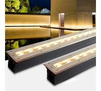 Faretto Luce Da Pavimento - Luce Sotterranea LED, Lampada terra per cortile giardino rettangolare CA 220 V, IP67 Faretto incasso ultrasottile impermeabile, per passerella con gradini del patio(White,1